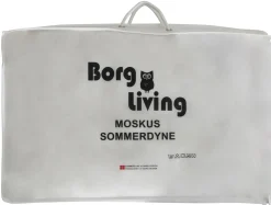 Sommerdyne 200x200 cm - Dobbeltdyne - Dyne med moskusdun - Borg Living let og luftig sommerdyne dobbelt