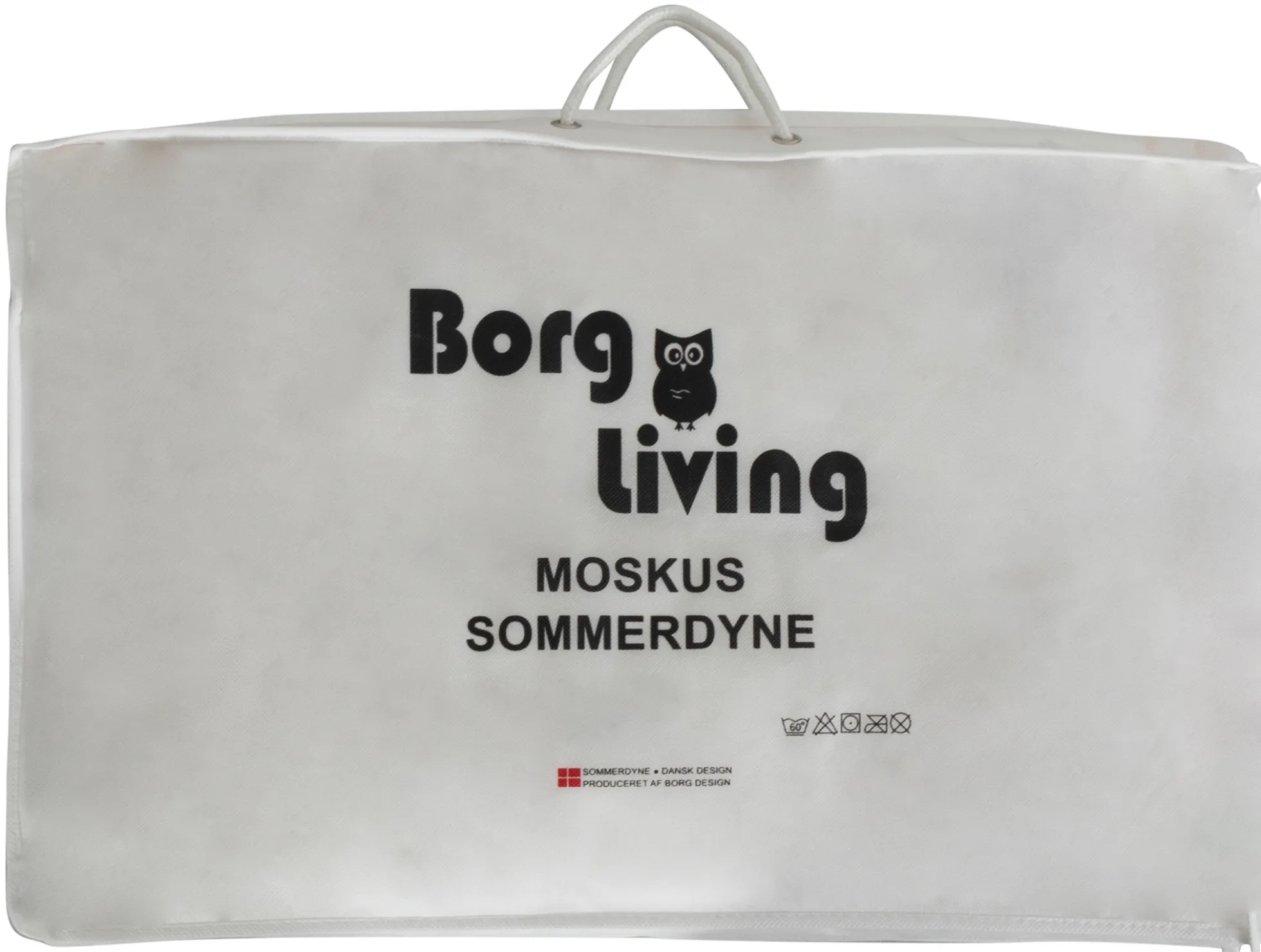 Sommerdyne 200x200 cm - Dobbeltdyne - Dyne med moskusdun - Borg Living let og luftig sommerdyne dobbelt
