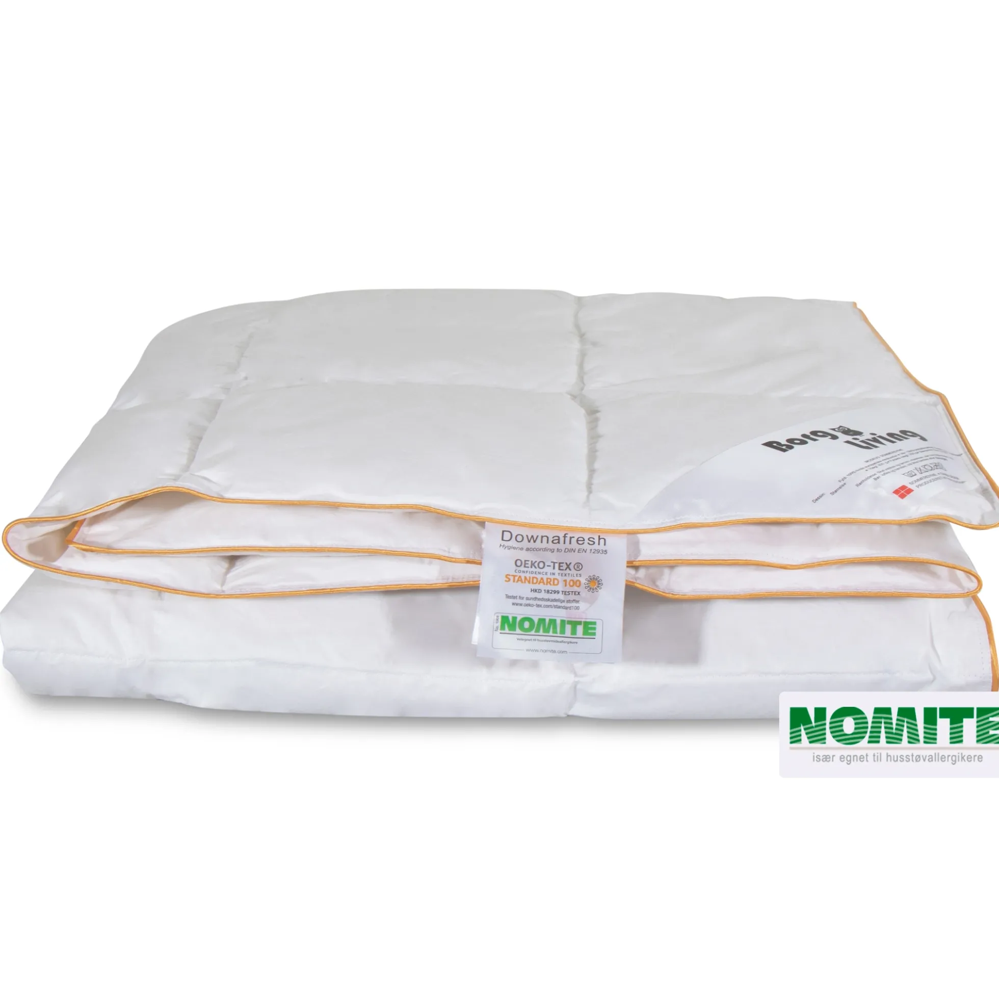 Sommerdyne 200x200 cm - Dobbeltdyne - Dyne med moskusdun - Borg Living let og luftig sommerdyne dobbelt