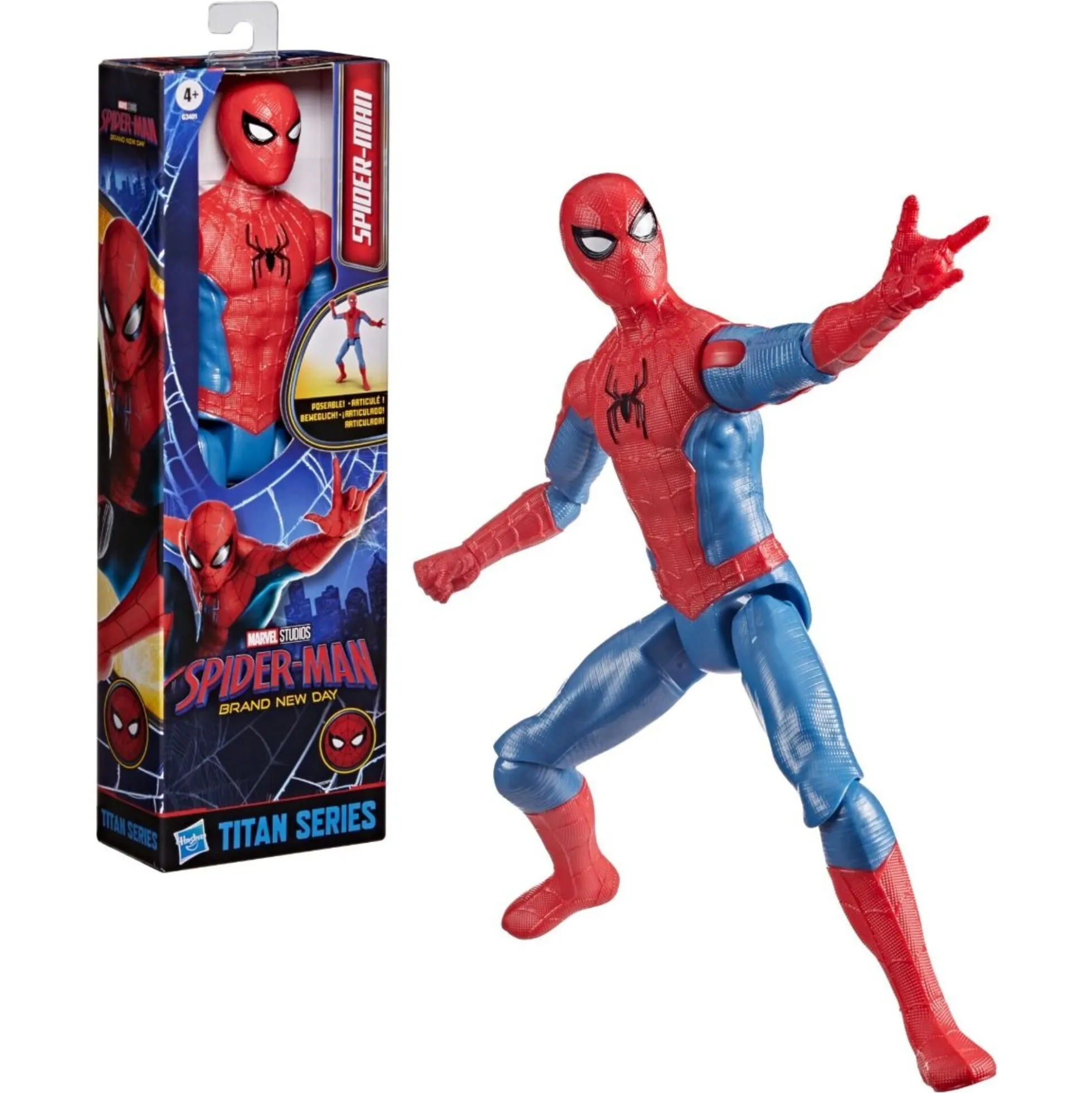 Spider Man actionfigur med bevægelige arme og ben - 30 cm