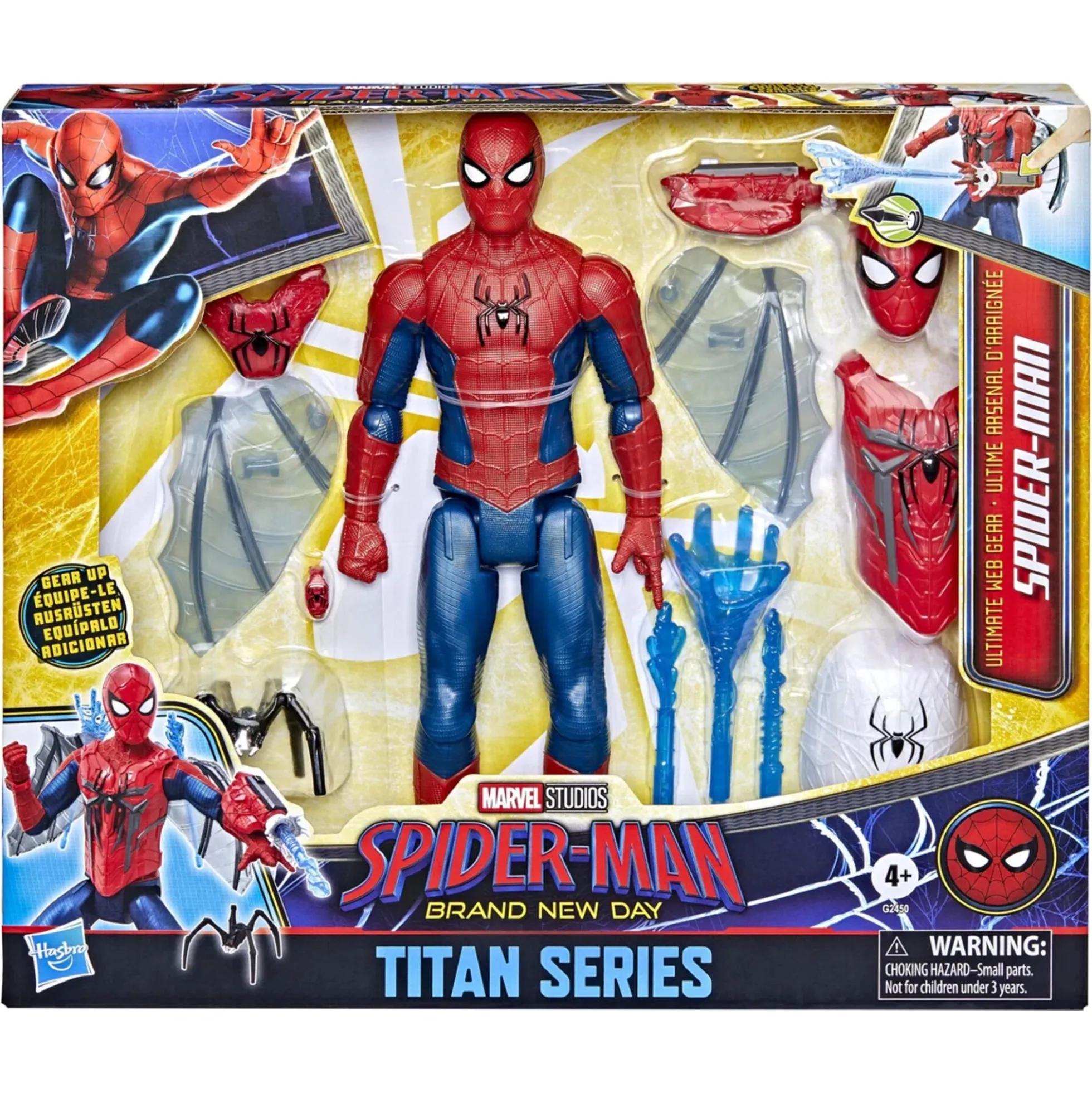Spider Man actionfigur med Web Tech udstyr og tilbehør - 30 cm