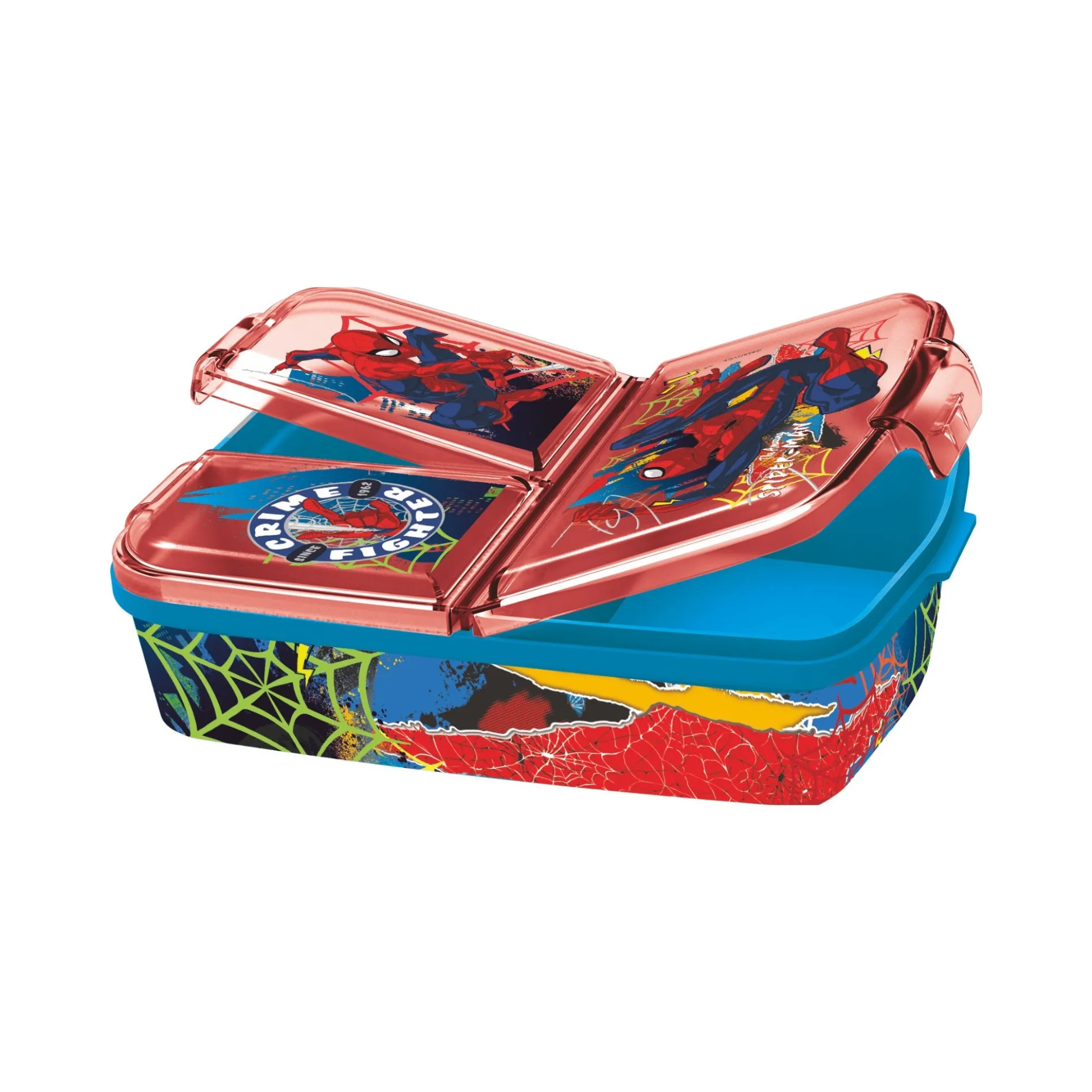 Spiderman madkasse - Børnemadpakke med 3 rum