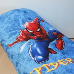 Spiderman sengetøj - 100% bomuld - Børnesengetøj 140x200 cm - Blå