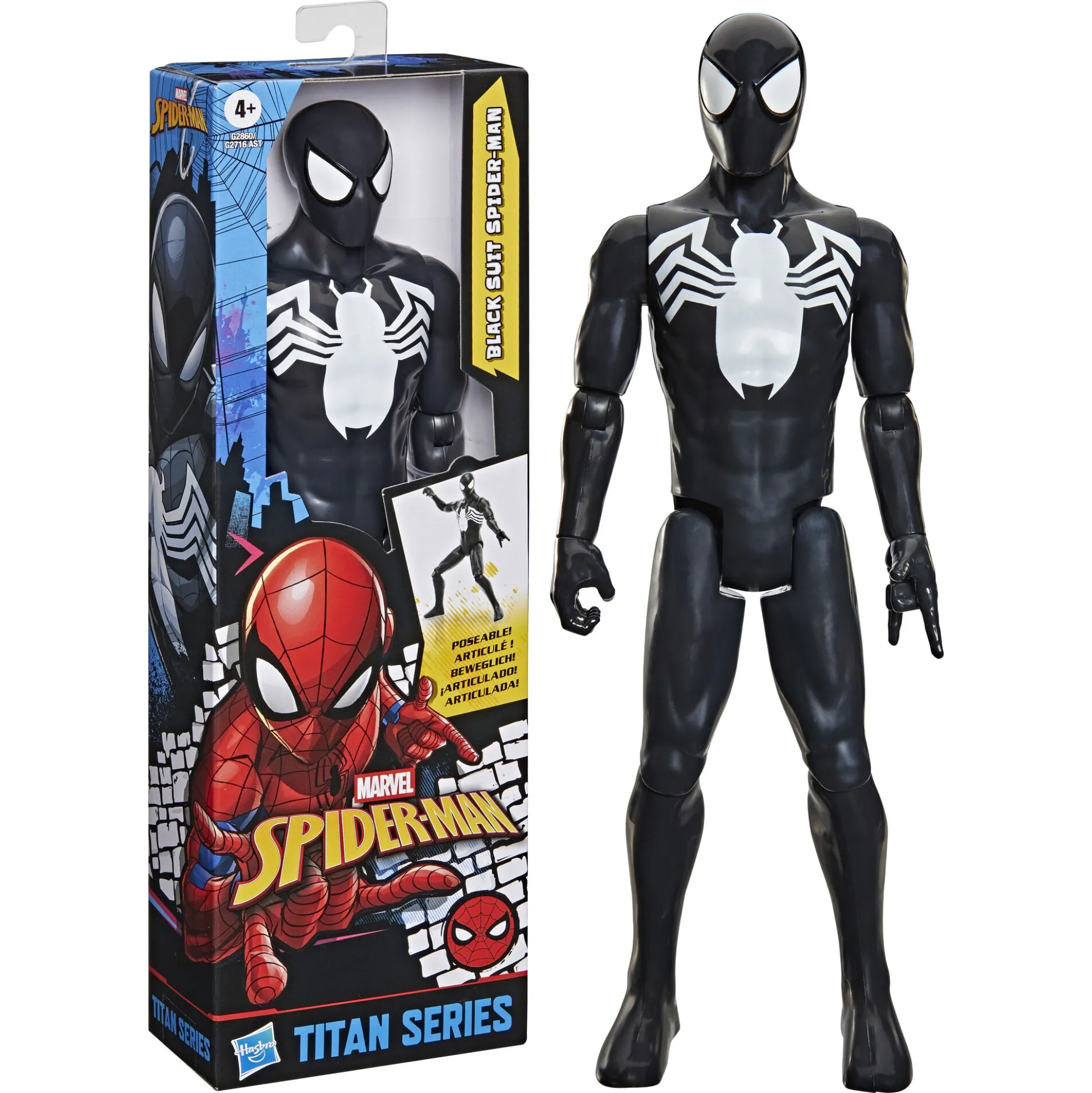 Spider-Man Titan actionfigur - Spider-Man Black Suit - 30 cm