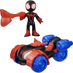 Spidey Miles "Spin" Morales Techno-Racer køretøj med figur - 7,6 cm