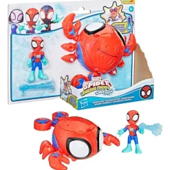 Spidey Water-Webs Spider Crab køretøj med Spidey figur - 7,6 cm figur