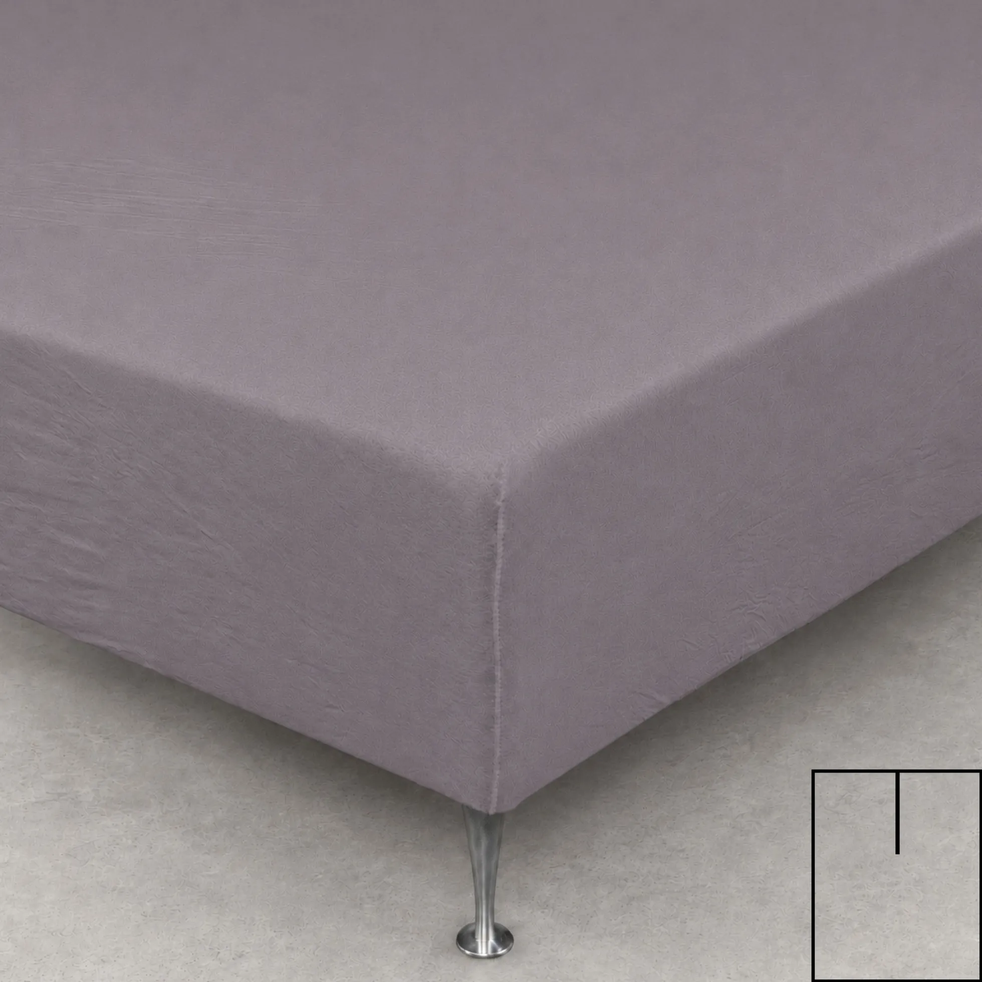 Splitlagen - U-split - 160x200 cm - Antracitgråt - 100% Bomuld jersey lagen - Stræklagen til elevationsseng