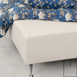 Splitlagen - U-split - 180x200 cm - Off white - 100% Bomuld jersey lagen - Stræklagen til elevationsseng