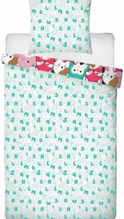 Squishmallows sengetøj - 100% bomuld - Børnesengetøj 140x200 cm