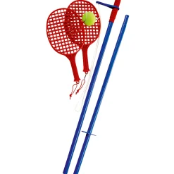 Stangtennis - Stålstang med bold og 2 ketsjere