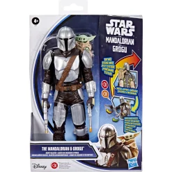 Star Wars Titan Feature actionfigur - Mandalorian og Grogu - 30 cm