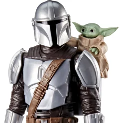 Star Wars Titan Feature actionfigur - Mandalorian og Grogu - 30 cm