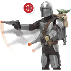 Star Wars Titan Feature actionfigur - Mandalorian og Grogu - 30 cm