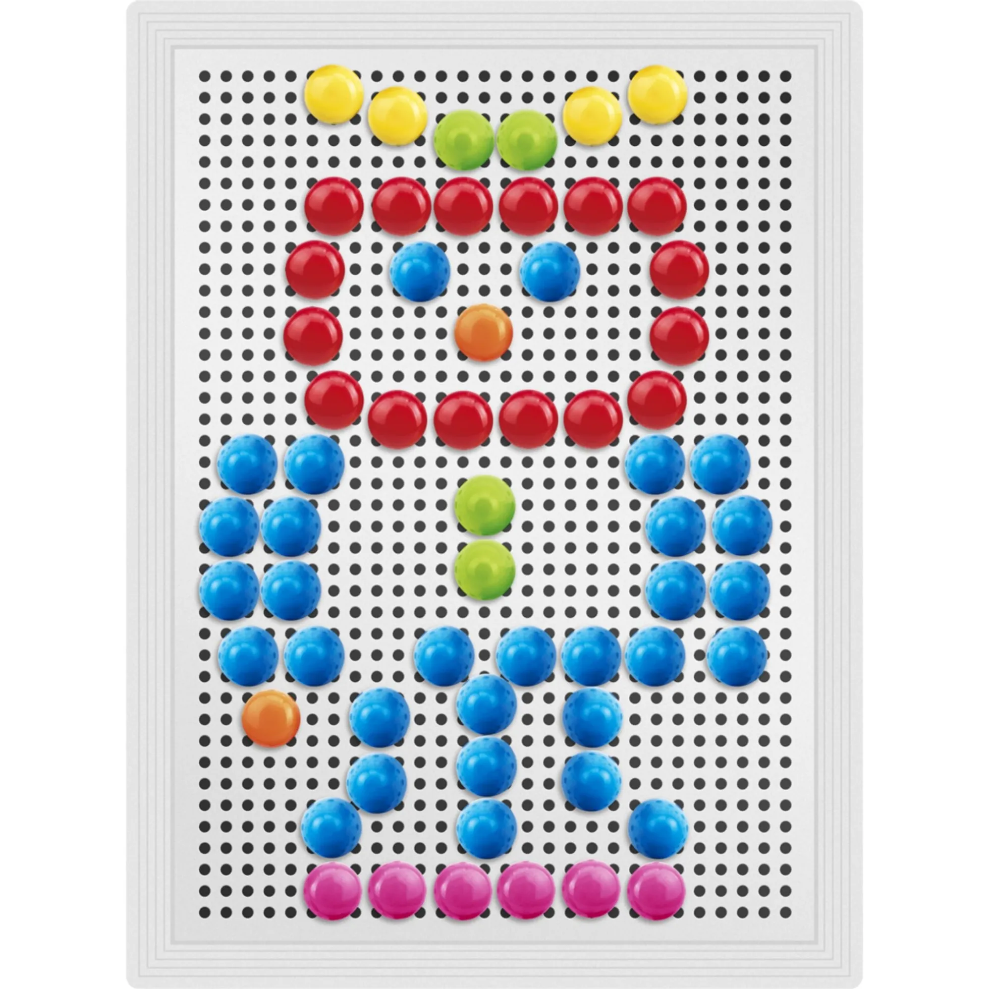 Stiftmosaik sæt - kreativ mosaikleg med farvede stifter - 180 dele