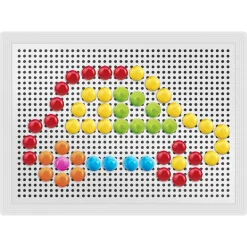 Stiftmosaik sæt - kreativ mosaikleg med farvede stifter - 180 dele