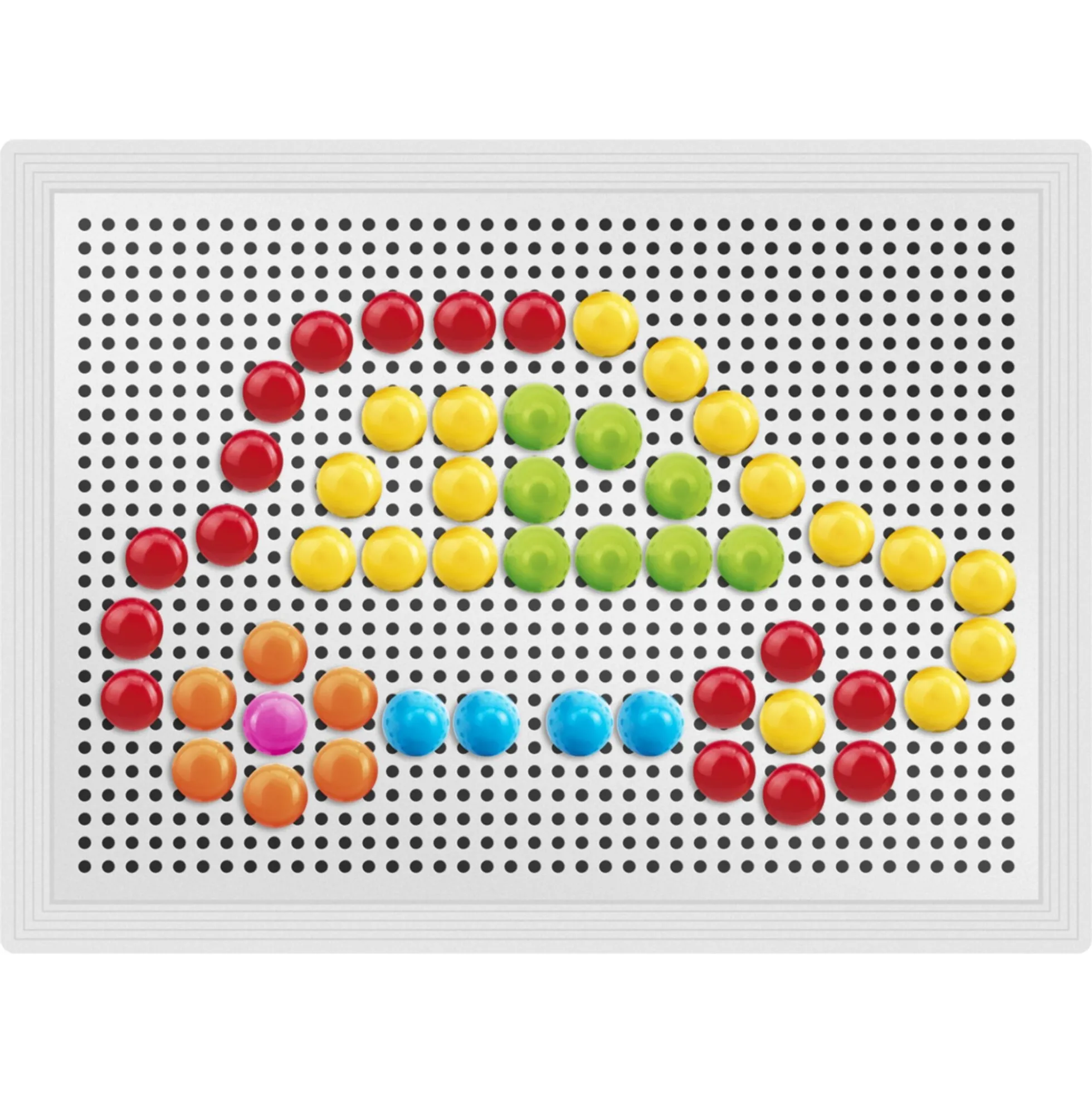 Stiftmosaik sæt - kreativ mosaikleg med farvede stifter - 180 dele
