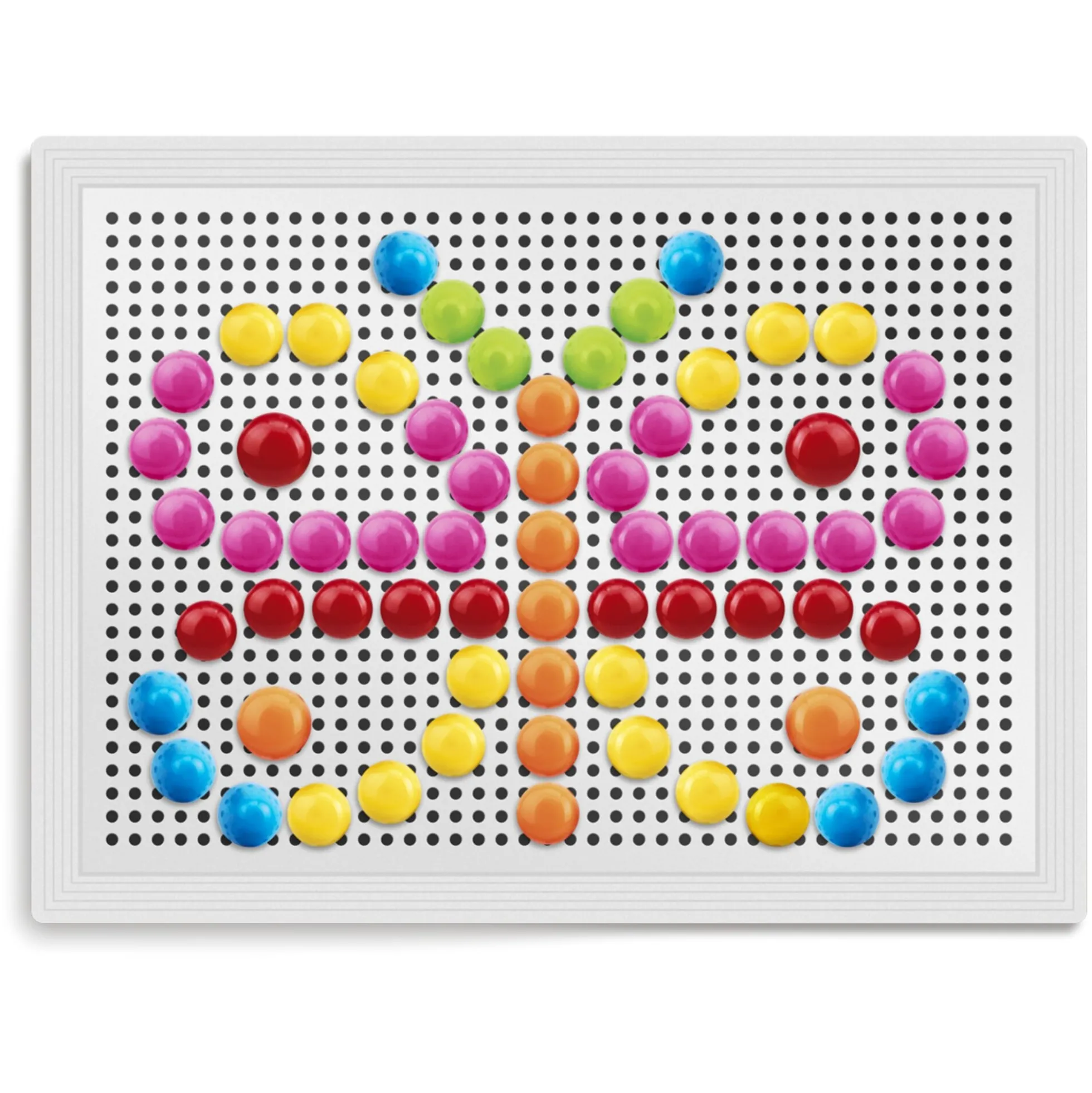 Stiftmosaik sæt - kreativ mosaikleg med farvede stifter - 180 dele