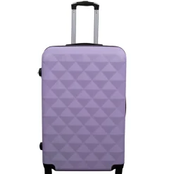 Stor kuffert - Diamant lilla - Hardcase kuffert - Billig smart rejsekuffert