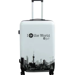 Stor kuffert - I Love The World hardcase kuffert - Eksklusiv rejsekuffert