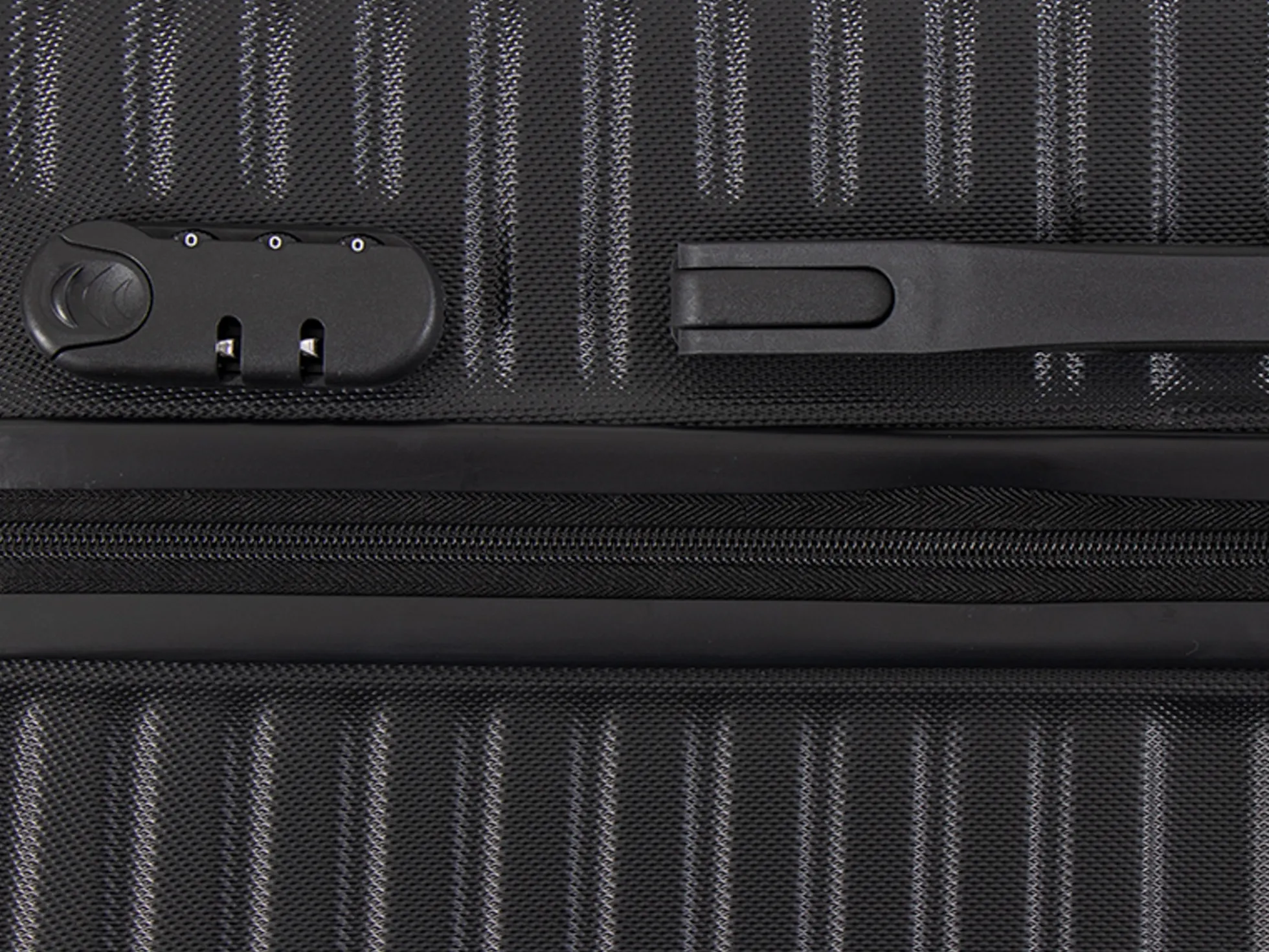 Stor kuffert - Nordic sort - Hardcase kuffert - Smart rejsekuffert