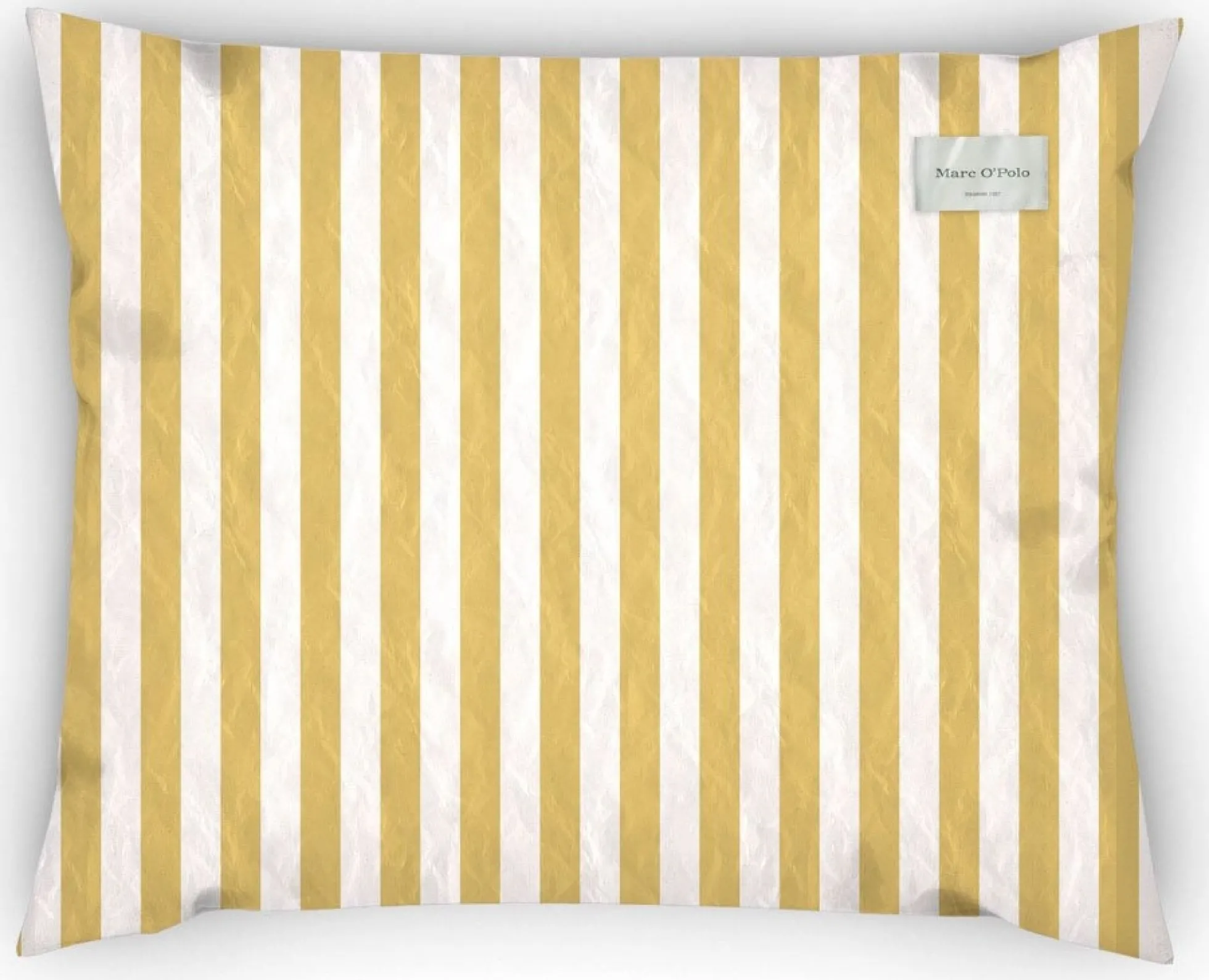 Stribet sengetøj 140x220 cm - Mikkeli Sunrise - 2 i 1 design - Sengesæt i 100% Enzymvasket bomuld - Marc O'Polo