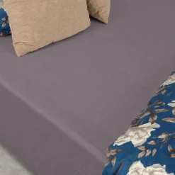 Stræklagen 180x200 cm - Gråt jerseylagen - IN Style - Faconlagen til dobbeltseng