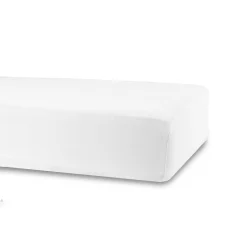 Stræklagen 60x120 cm - Hvid - Bomulds faconlagen til babymadras