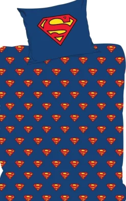 Superman sengetøj - 100% bomuld - Børnesengetøj 140x200 cm - Superman Power