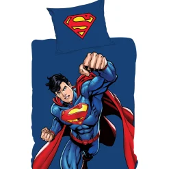 Superman sengetøj - 100% bomuld - Børnesengetøj 140x200 cm - Superman Power