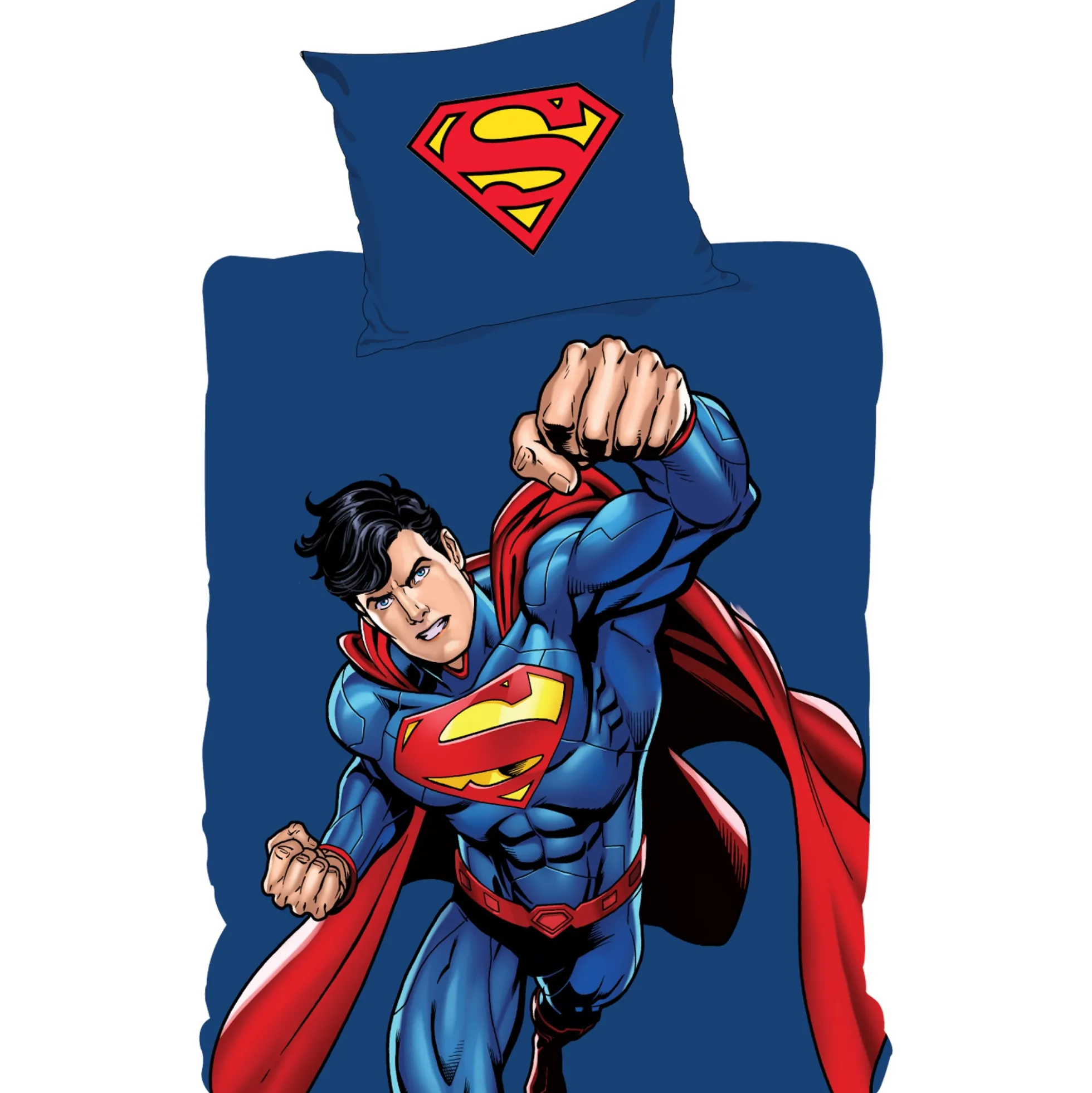 Superman sengetøj - 100% bomuld - Børnesengetøj 140x200 cm - Superman Power