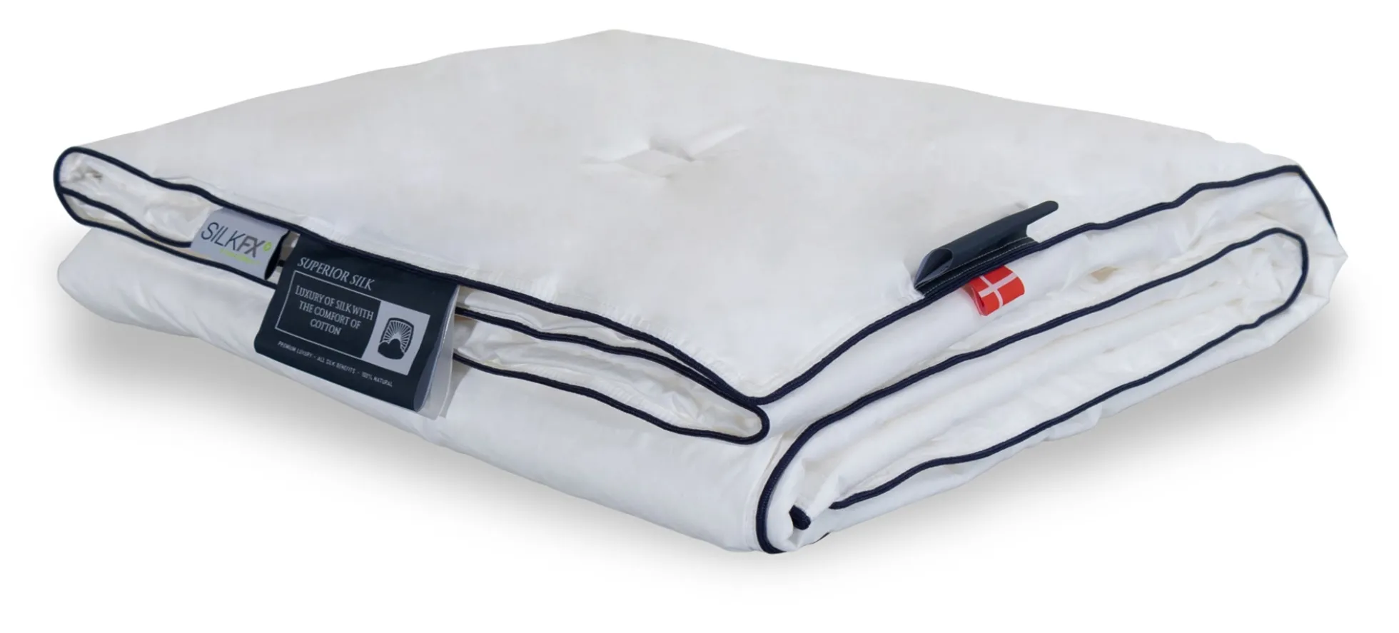 Sval sommer dobbeltsilkedyne med 100% langfibret silke - 240x220 cm - Nordic comfort Superior