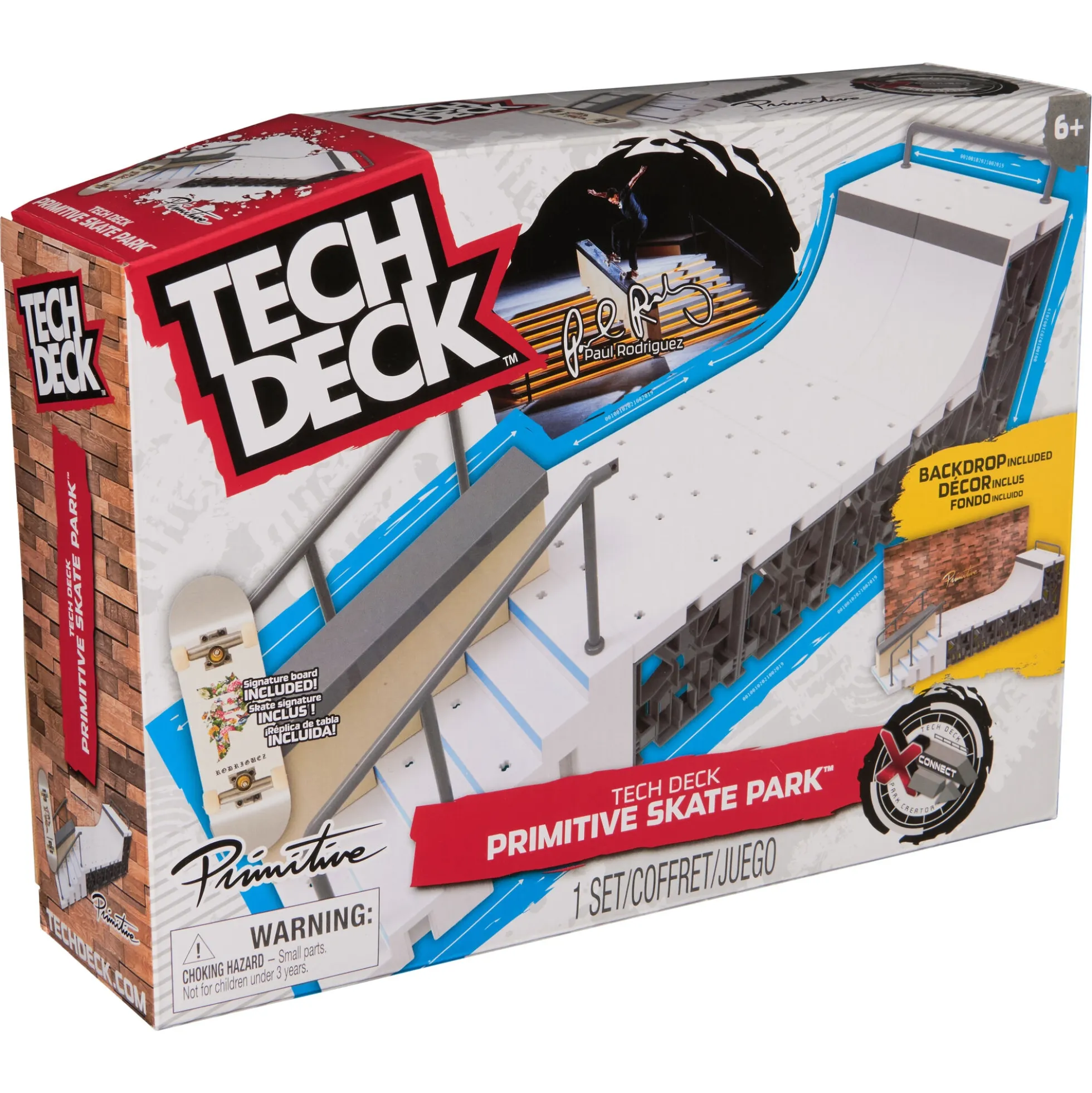 Tech Deck Primitive X-Connect skatepark med fingerboard - 58 dele