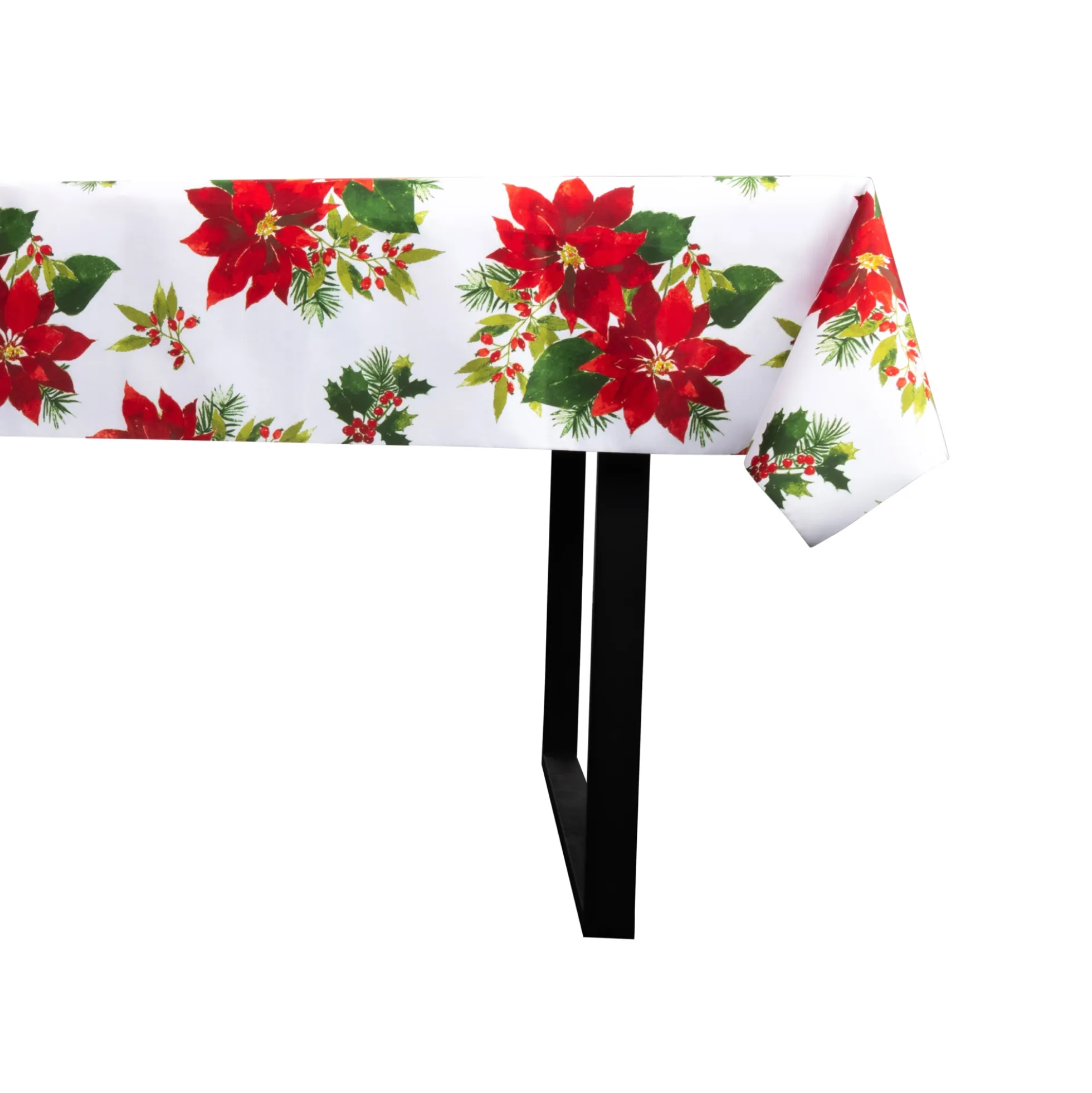 Tekstil voksdug - 140 cm bred - Juledug - På metermål - Christmas Star Flower - Voksdug med akrylbelægning