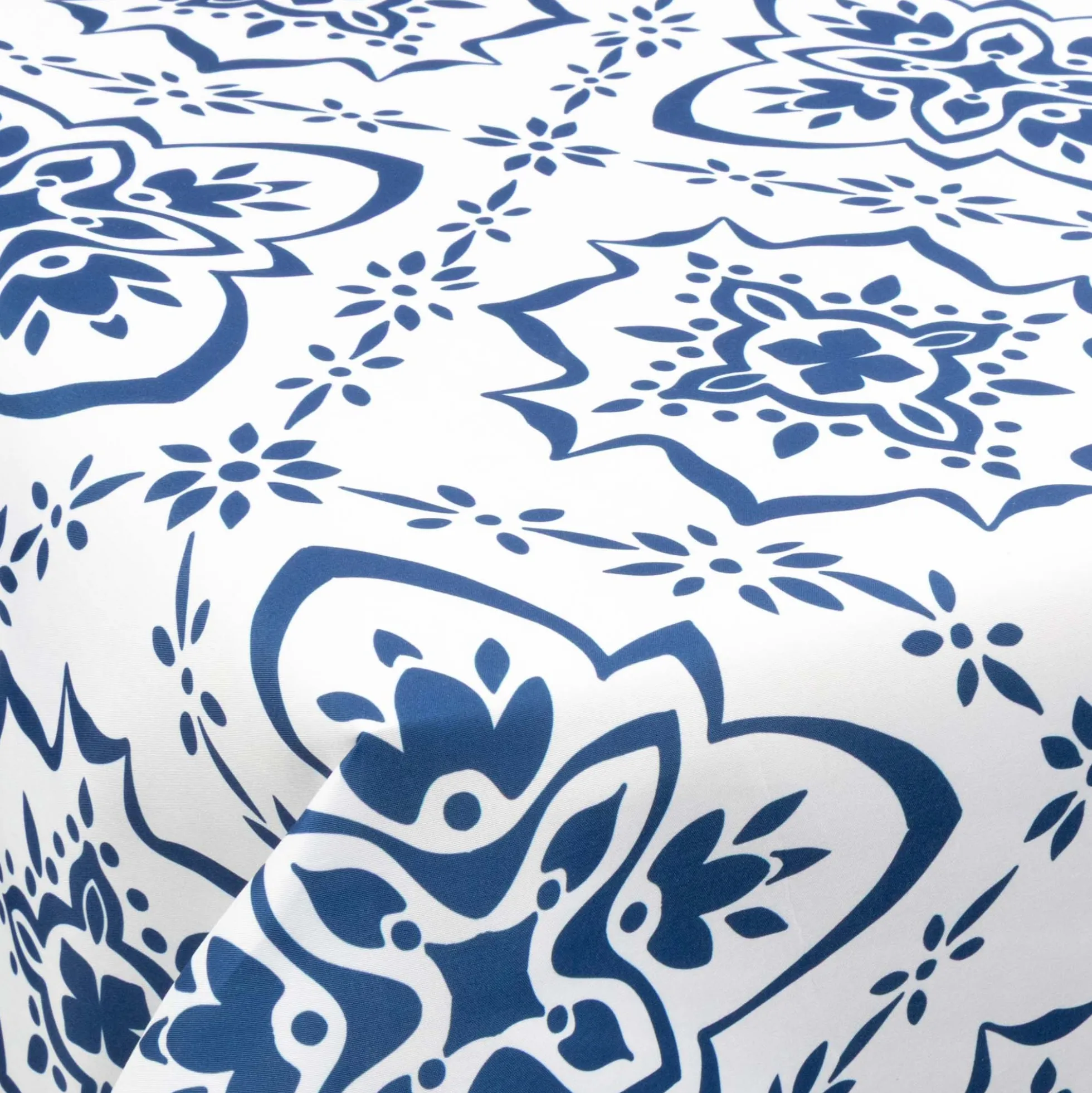 Tekstil voksdug - 140 cm bred - 30 meters rulle - Blue Pattern - Voksdug med akrylbelægning