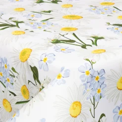 Tekstil voksdug - 140 cm bred - 30 meters rulle - Blooming Daisies - Voksdug med akrylbelægning