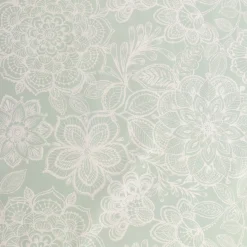 Tekstil voksdug - 140 cm bred - 30 meters rulle - Flower Green - Voksdug med akrylbelægning