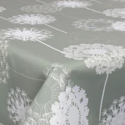 Tekstil voksdug - 140 cm bred - På metermål - White Flower - Voksdug med akrylbelægning