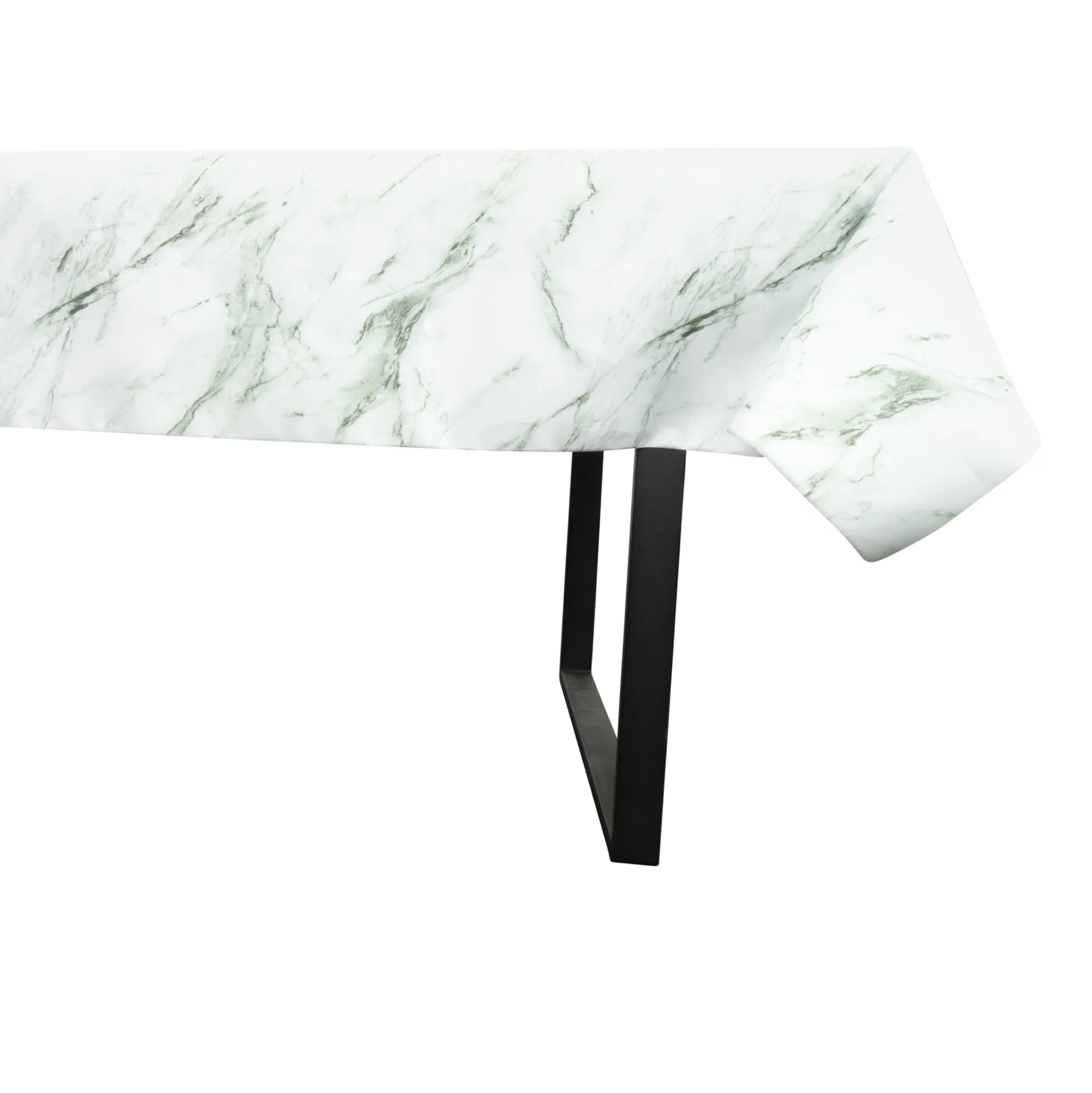 Tekstil voksdug - 140 cm bred - På metermål - Marble Grey - Voksdug med akrylbelægning