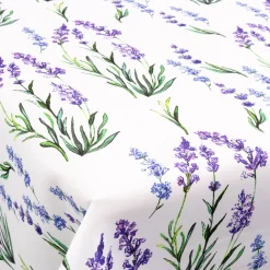 Tekstil voksdug - 140 cm bred - På metermål - Lavender Bloom - Voksdug med akrylbelægning
