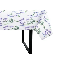 Tekstil voksdug - 140 cm bred - På metermål - Lavender Bloom - Voksdug med akrylbelægning