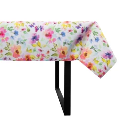 Tekstil voksdug - 140 cm bred - På metermål - Flower Multi - Voksdug med akrylbelægning