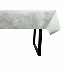 Tekstil voksdug - 140 cm bred - På metermål - Flower Green - Voksdug med akrylbelægning