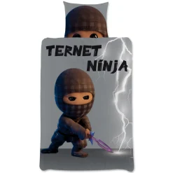 Ternet Ninja sengetøj - 100% bomuld - Børnesengetøj 140x200 cm