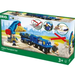 Togbane, politi- og guldtransport - 33812 - BRIO Tog
