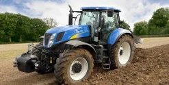 Traktor håndklæde - 70x140 cm - 100% bomuld - Blødt badehåndklæde med en traktor