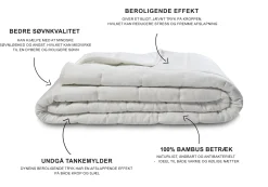 Tyngdedyne til børn - 3 kg - Vægtdyne med bambus - 100x140 cm - Borg Living
