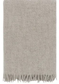 Uldplaid - 100% Ren ny uld - Høie of Scandinavia uldtæppe - Falketind beige - 120x180 cm