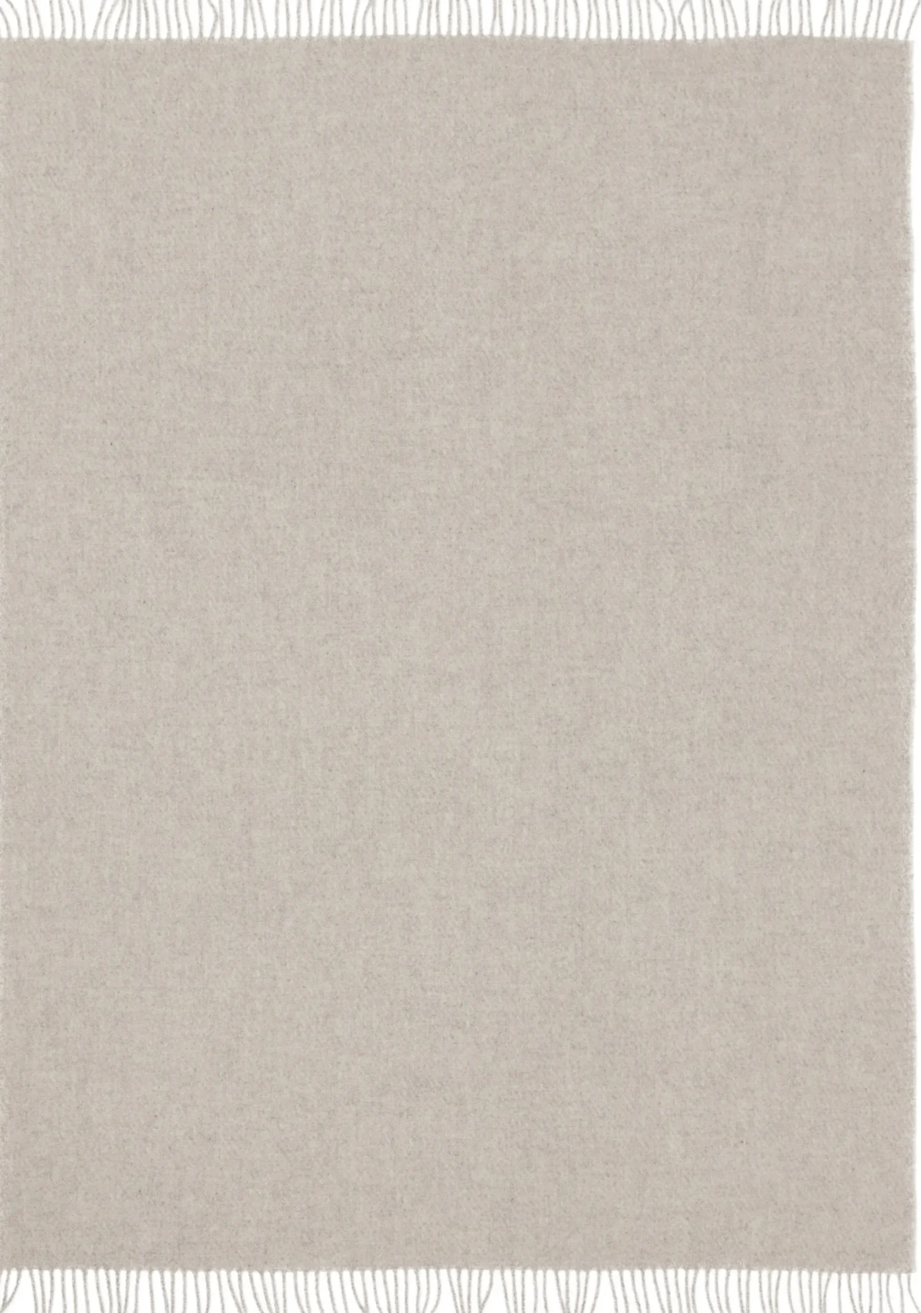 Uldplaid - 100% Ren ny uld - Høie of Scandinavia uldtæppe - Falketind beige - 120x180 cm