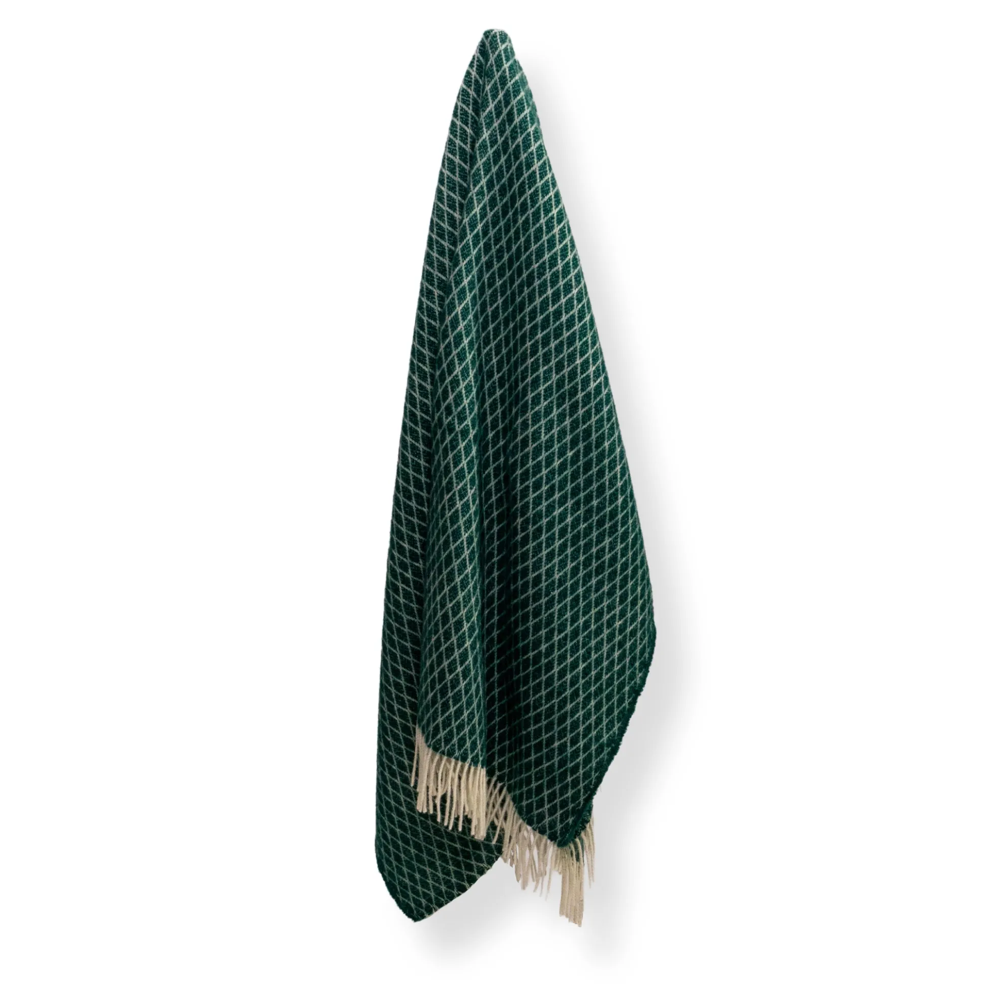 Uldplaid - 100% Uld - 130x200 cm - Oslo Evergreen grøn