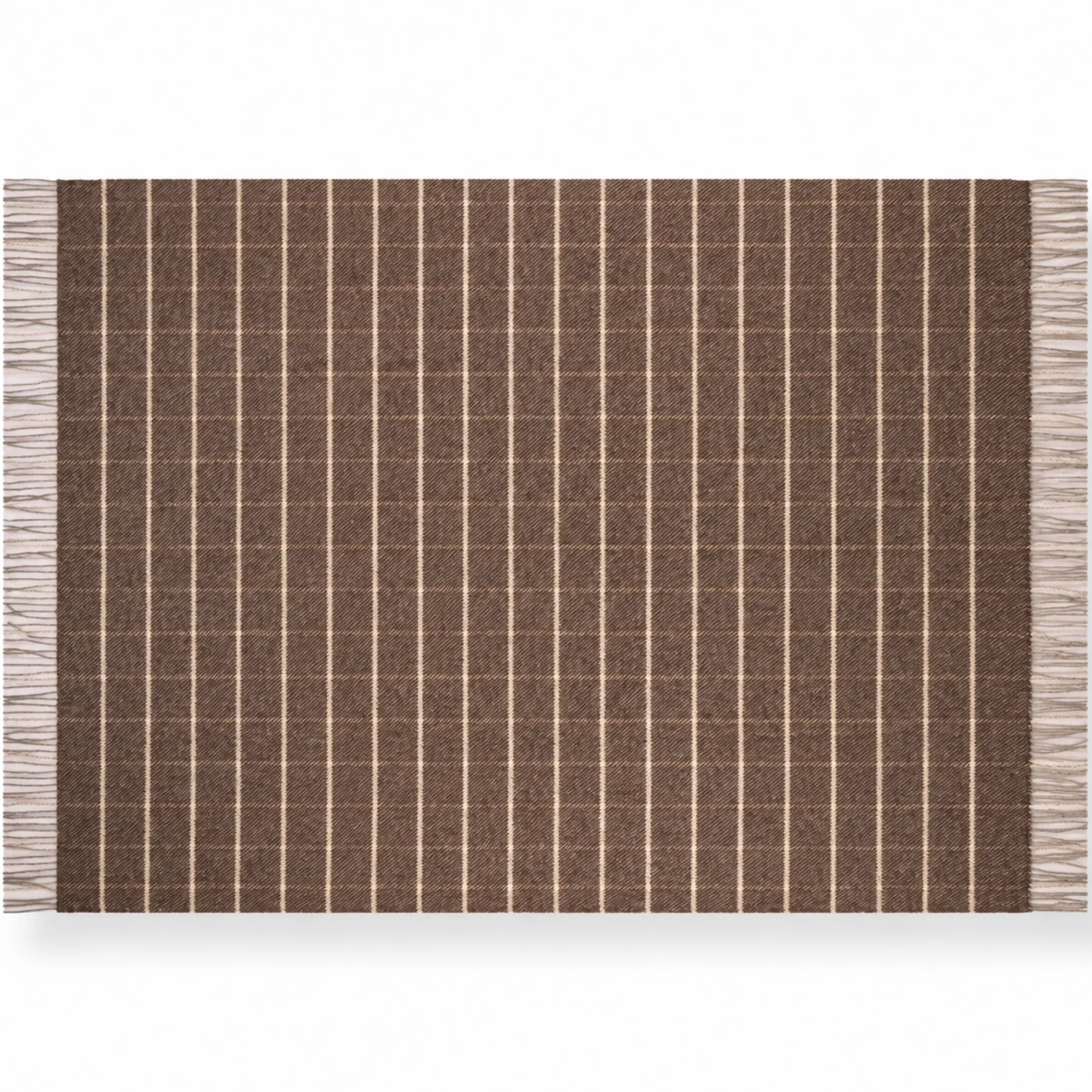 Uldplaid - 100% Uld - 130x200 cm - Oslo Fossil grå